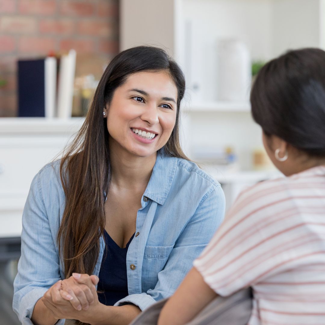 Teacher with children