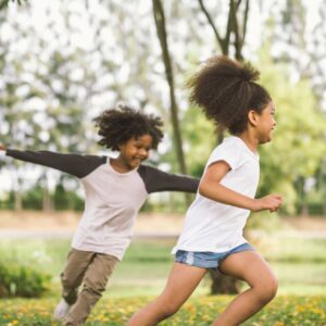 kids playing outside