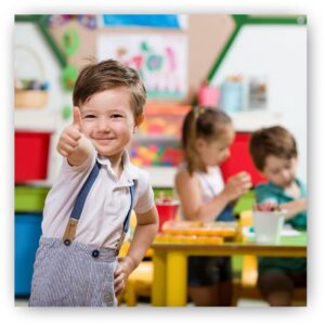 boy giving thumbs up