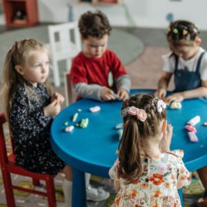 Kids in preschool